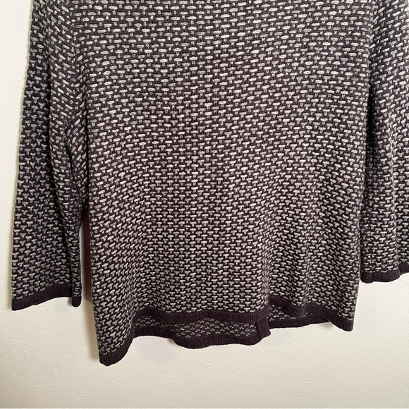 Fenn Wright Manson Cardigan Gray Dots Snap Up M - Picture 9 of 10